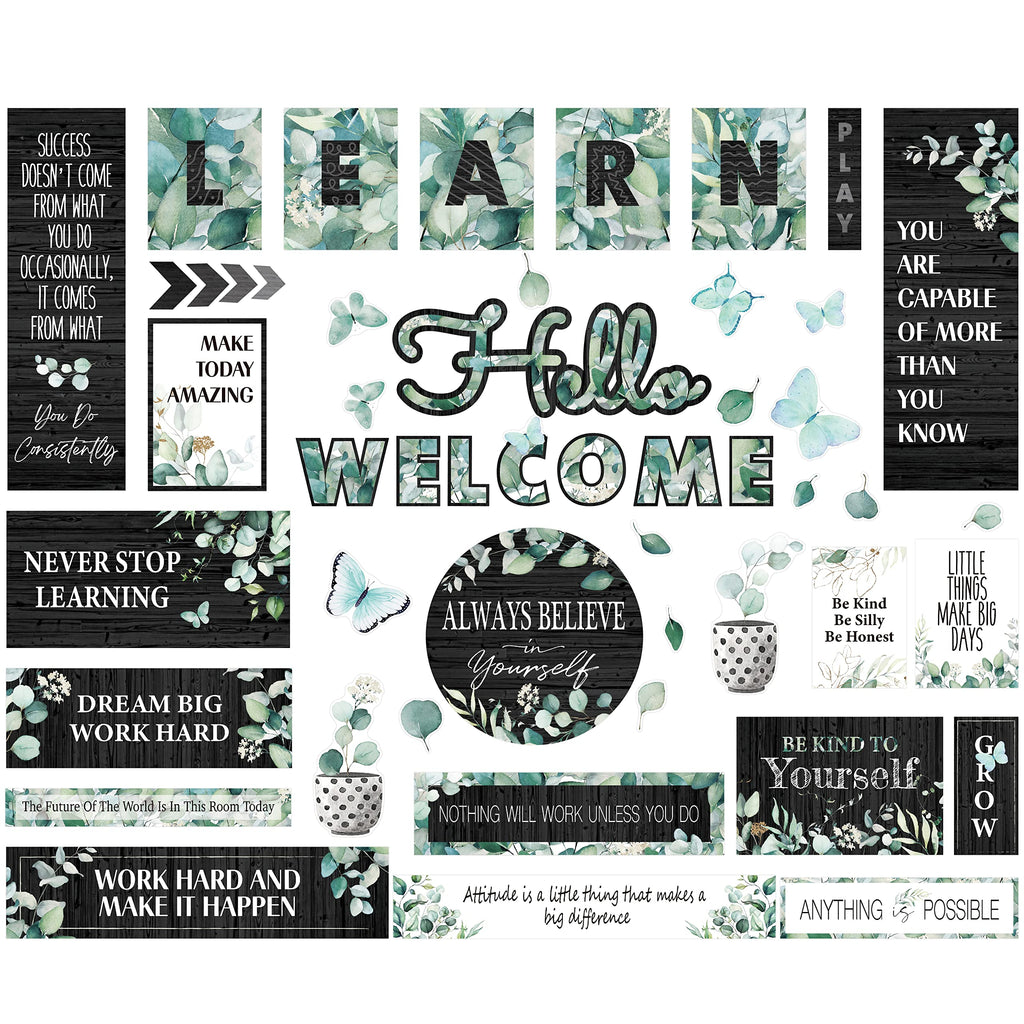 Gethelud 50PCS Modern Farmhouse Bulletin Board Decor 44.5x32.5cm Style 1