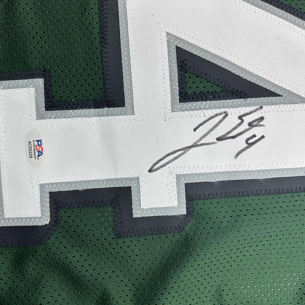 Framed Autographed/Signed Jake Elliott 35x39 Philadelphia Green Football Jersey PSA/DNA COA