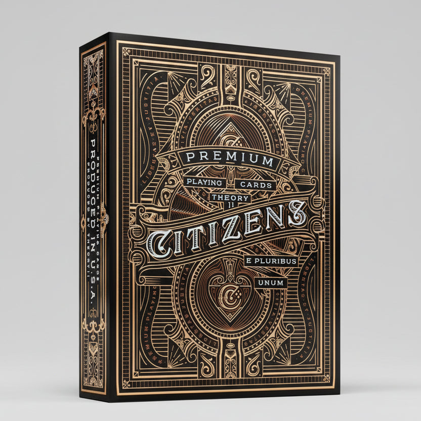 Theory11 Citizens Playing Cards – Premium Gold & Bronze Foil Deck