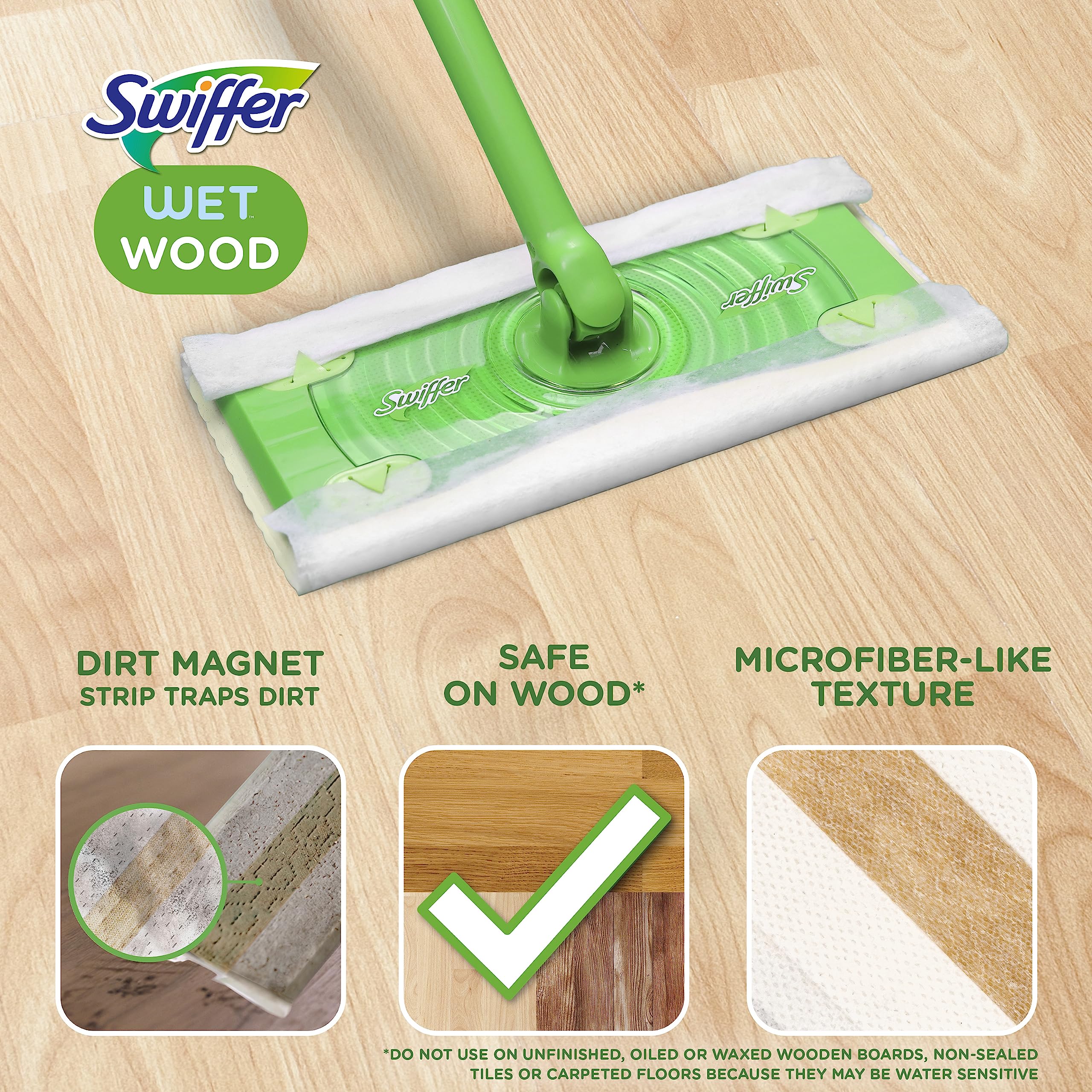 Swiffer Heavy Duty Mop Wet Multi-Surface Cloth Refills 20 Count