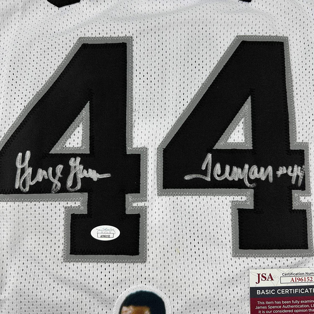 Framed Autographed/Signed George Gervin 35x39 Iceman Artwork San Antonio White Basketball Jersey JSA COA