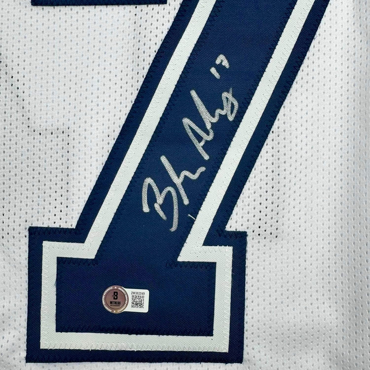Framed Autographed/Signed Brandon Aubrey 35x39 Dallas Color Rush Football Jersey Beckett BAS COA
