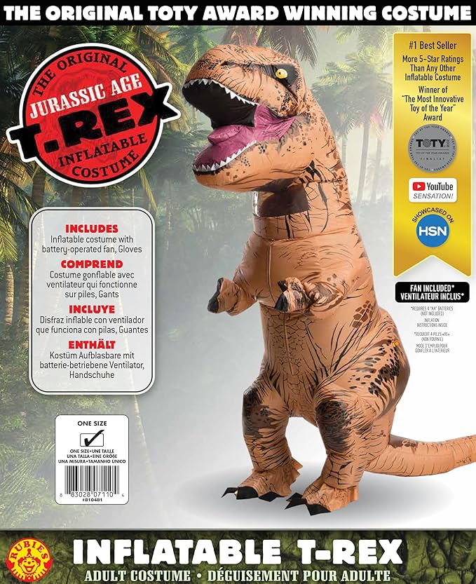 The Original Inflatable T-REX Dinosaur Adult Costume