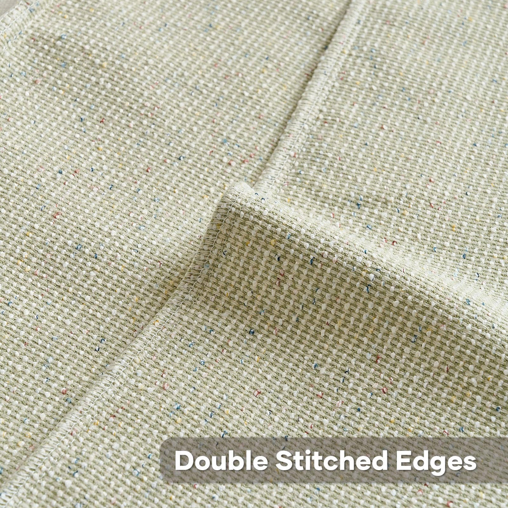 FUTEI Green Chenille Throw Pillow Covers 20x20 Inch Set of 2 Modern Decor