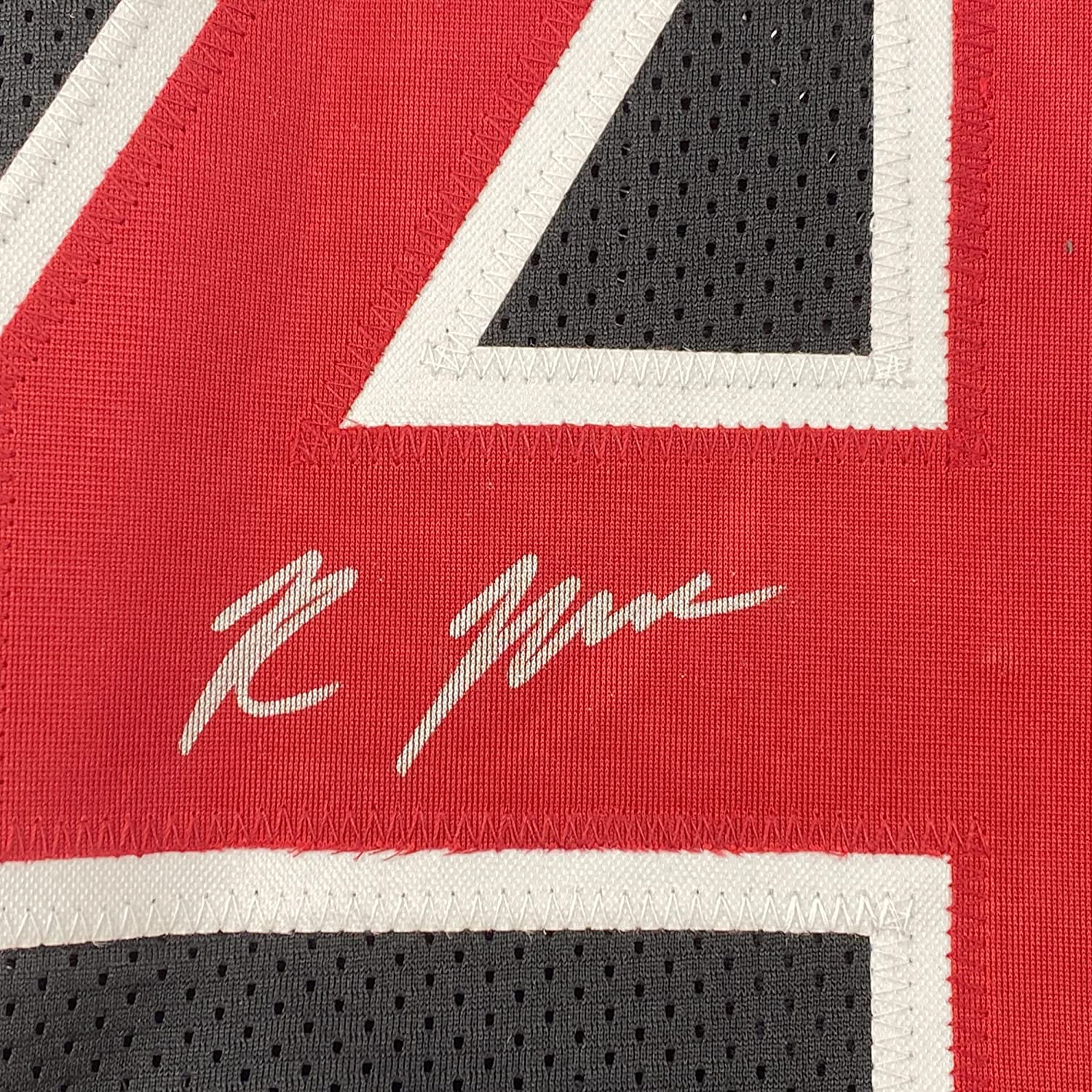 Framed Autographed/Signed Rondale Moore 35x39 Arizona Black Color Rush Football Jersey JSA COA