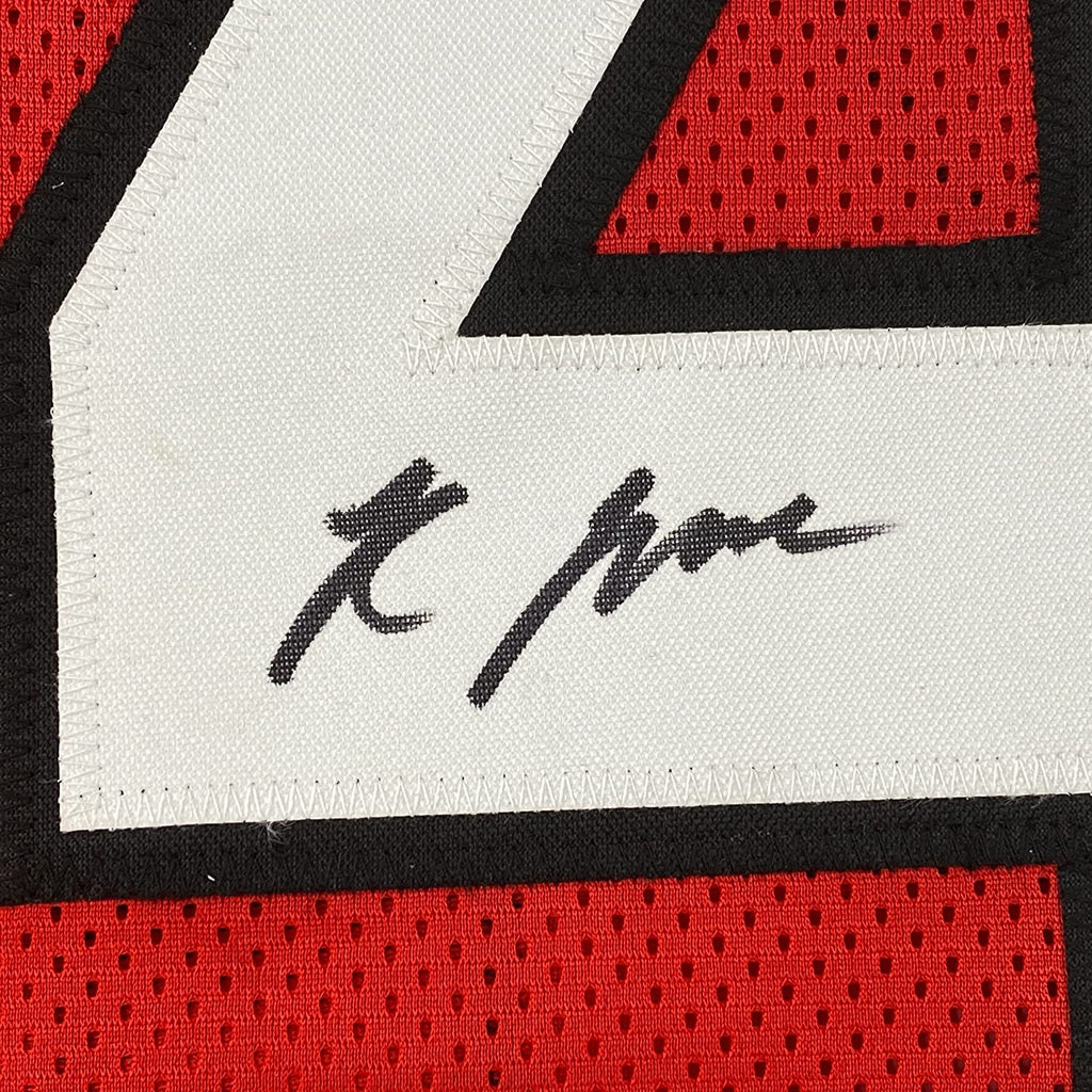 Framed Autographed/Signed Rondale Moore 35x39 Arizona Red Football Jersey JSA COA