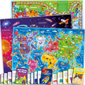 QUOKKA 3X Learning Board Games Set Educational Trivia Cards Kids Ages 6-8