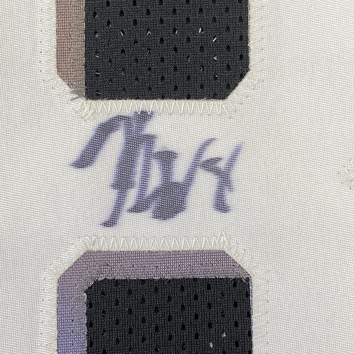 Framed Autographed/Signed Kemba Walker 35x39 New York Black Basketball Jersey JSA COA