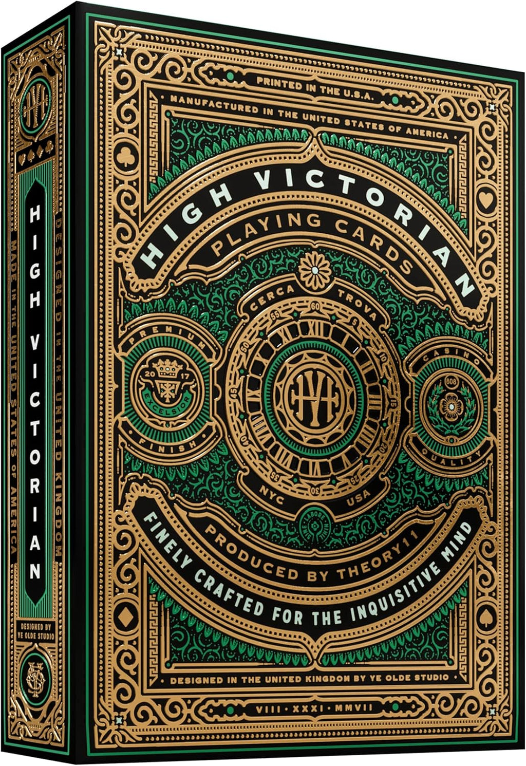 Theory11 High Victorian Playing Cards - Red and Green Premium Decks