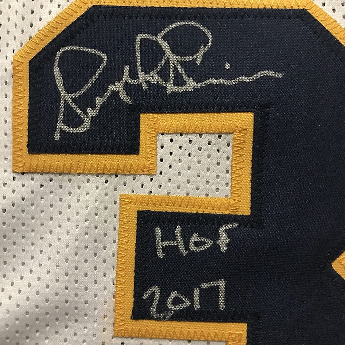 Autographed/Signed George McGinnis HOF 17  Indiana White Basketball Jersey JSA COA