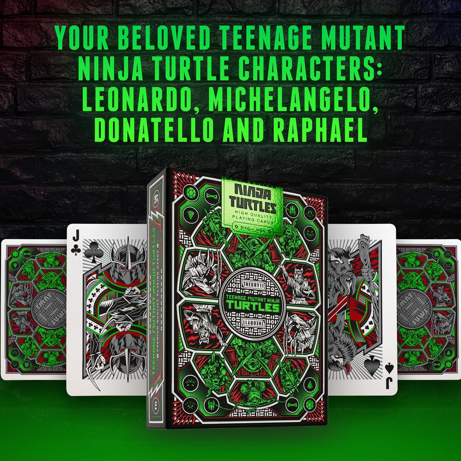 Theory11 Teenage Mutant Ninja Turtles Playing Cards – TMNT Premium Deck