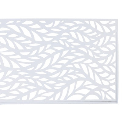 Metal Outdoor Privacy Screen 76x48 Inch, Freestanding Decorative Garden Panel
