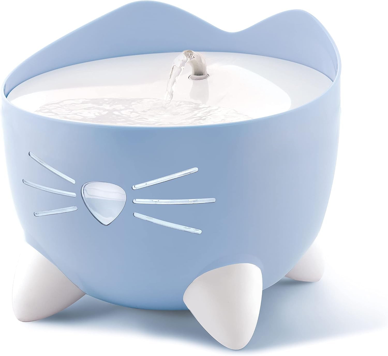 PIXI Stainless Steel Cat Water Fountain 2L Triple Filter Quiet Pump