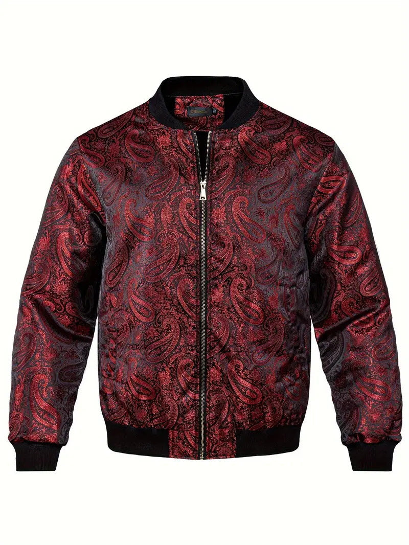 Mens Stylish Trendy Jacket With A Stand-up Collar