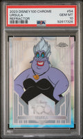 Graded 2023 Topps Chrome Disney 100 Ursula #54 Refractor The Little Mermaid Trading Card PSA 10 Gem Mint