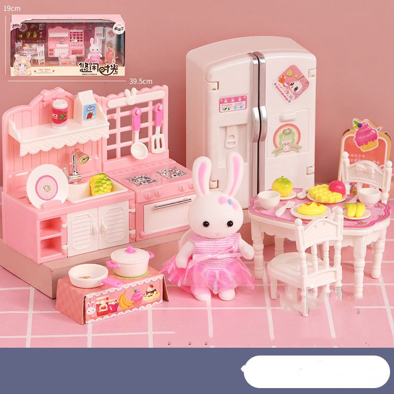 Bunny House Dollhouse Rooms