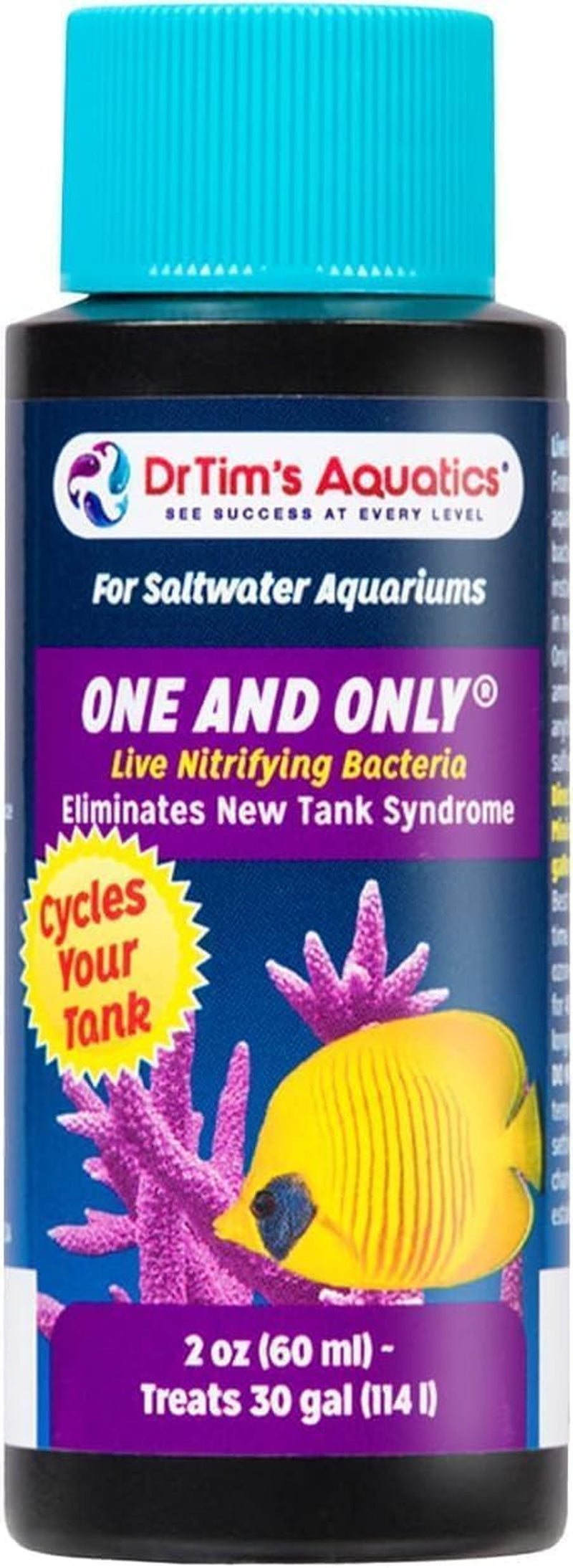 Dr Tim's One & Only Saltwater Nitrifying Bacteria 2 4 8 oz Aquarium