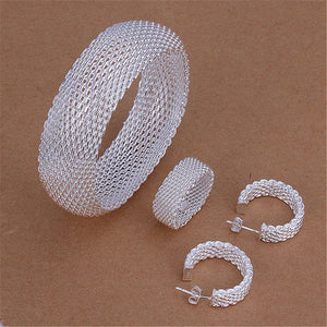Bracelet Earrings Ring Set