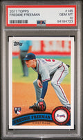 Graded 2011 Topps Freddie Freeman #145 Rookie RC Baseball Card PSA 10 Gem Mint