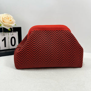 Diagonal Stripes Red And Black