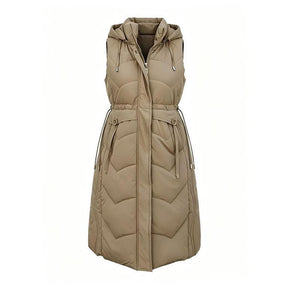 Khaki Cotton Jacket Vest Coat
