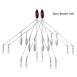 2pc Brown Red