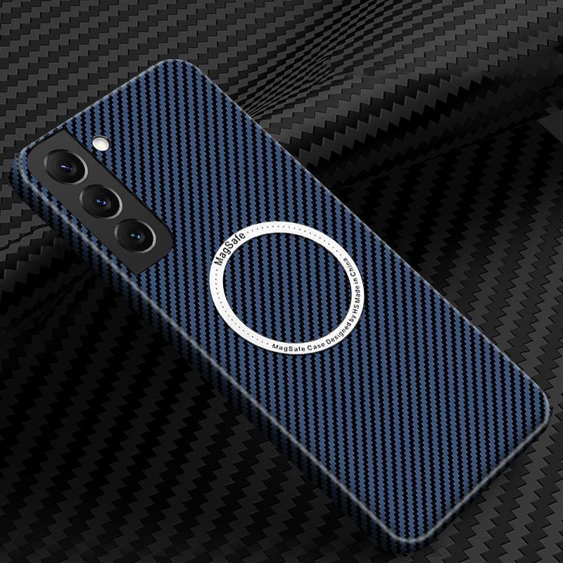 Carbon Fiber Phone Shell Magnetic Kevlar Drop-resistant Protective Case
