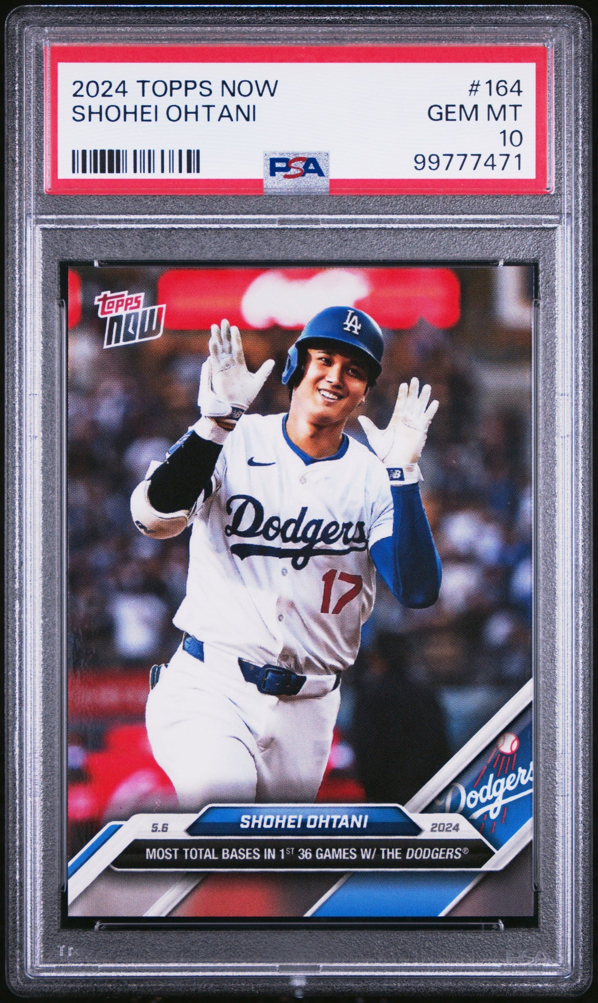 Graded 2024 Topps Now Shohei Ohtani #164 Baseball Card PSA 10 Gem Mint