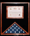 Flag Connections Flag Display Cases with Certificate Holder