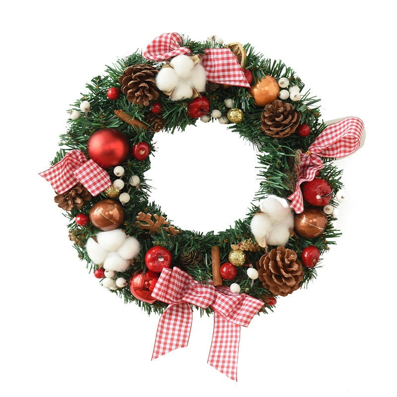 Christmas Garland Bow Christmas Door Hanging Window Decoration Christmas Decorations
