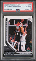 Graded 2023 Panini Instant Victor Wembanyama #473 Rookie RC Basketball Card PSA 10 Gem Mint