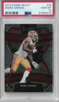 Graded 2019 Panini Select Deebo Samuel #29 Concourse Rookie RC Football Card PSA 10 Gem Mint