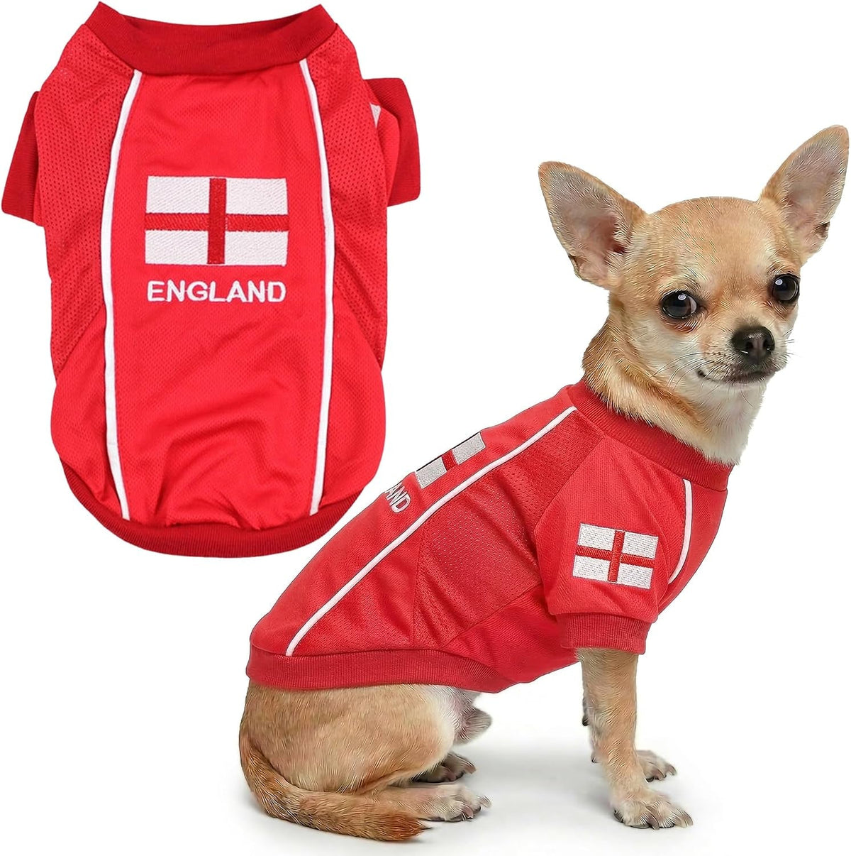 Parisian Pet Breathable Mesh Soccer Jersey for Dogs, XS–5XL