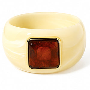 Apricot amber stone
