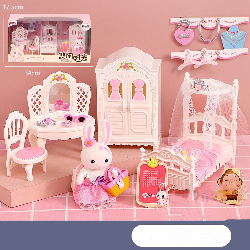 Bunny House Dollhouse Rooms
