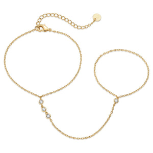 Finger Chain Four Diamonds