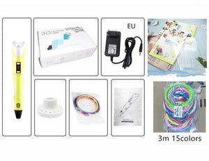 Yellow pen D set
