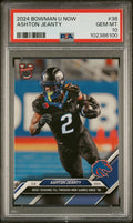 Graded 2024 Topps Bowman U Now Ashton Jeanty #38 Rookie RC Football Card PSA 10 Gem Mint