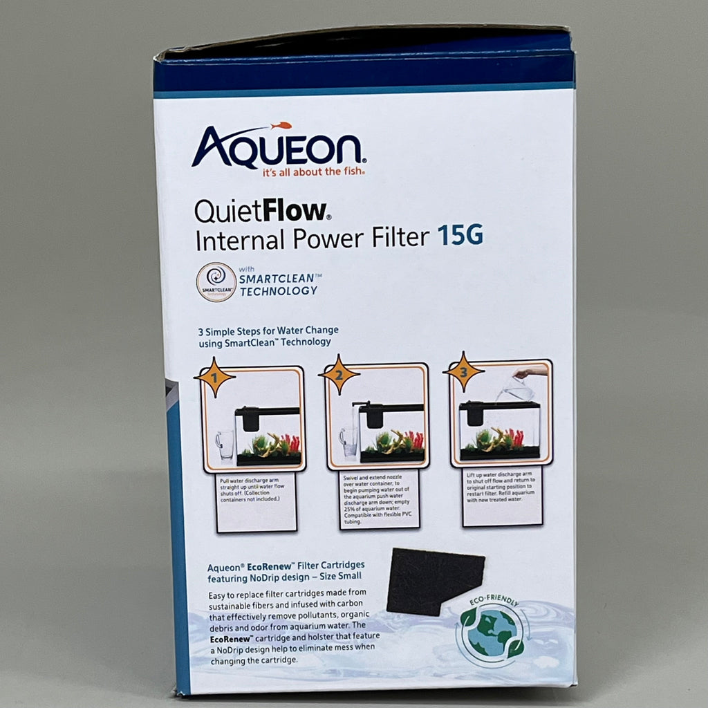 AQUEON QuietFlow Internal Filter with SmartClean Technology Small