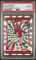Graded 2023 Panini Donruss Rashee Rice #17 Elite Series Rookies Rookie RC Football Card PSA 10 Gem Mint