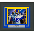Framed Autographed/Signed Aaron Donald Los Angeles LA Rams 11x14 Football Photo JSA COA