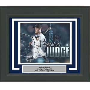 Framed Aaron Judge 2022 AL MVP New York Yankees 8x10 Baseball Photo
