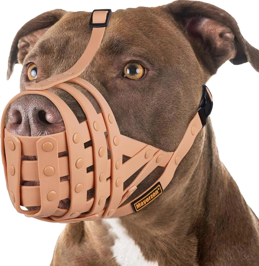 Lightweight Basket Dog Muzzle – Adjustable, Breathable