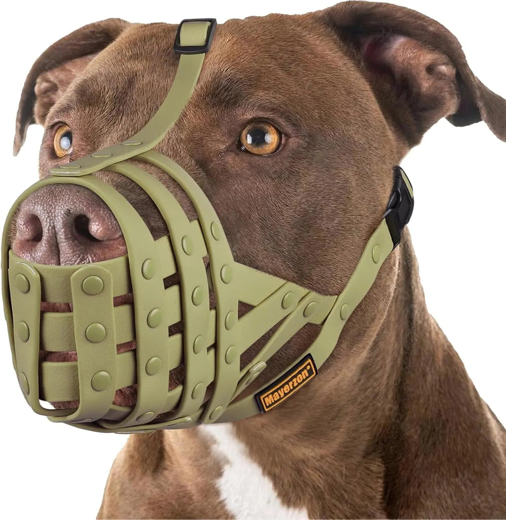 Lightweight Basket Dog Muzzle – Adjustable, Breathable