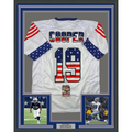 Framed Autographed/Signed Amari Cooper 35x39 Dallas America's Team White Football Jersey Beckett BAS COA