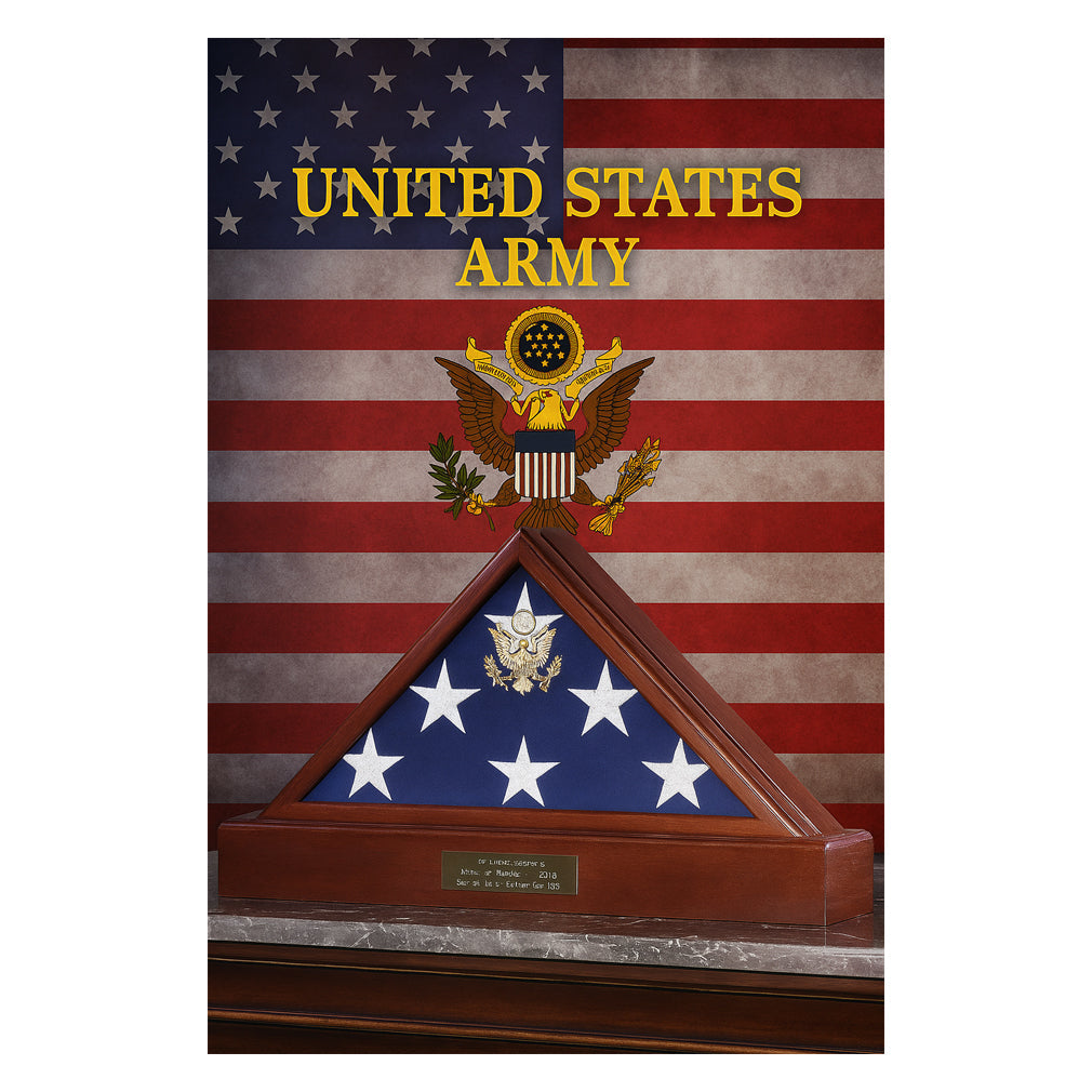 Flag Connections, American Burial Flag Case, Casket Flag Case