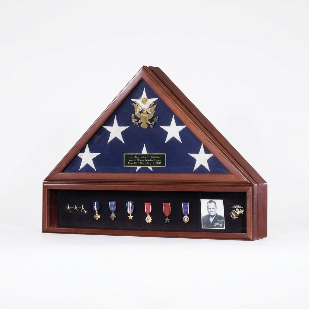 American Flag Case & Medal Display Case - Presidential