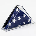 Deluxe Acrylic American Flag Memorabilia Display Case for Small 3' x 5' or 5' x 9.5' Flag