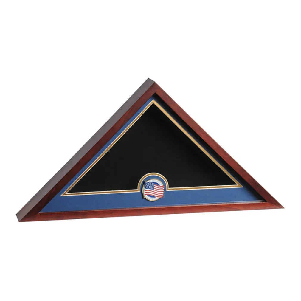 Medallion Flag Display Case, Memorial Flag Display case.