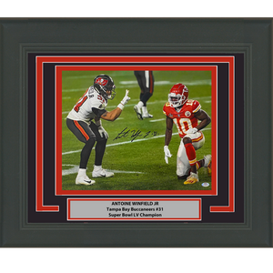 Framed Autographed/Signed Antoine Winfield Jr Tampa Bay Buccaneers 16x20 Football Photo PSA/DNA COA #2